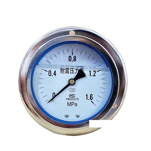 1pc YN100ZT Front Flange 4" 100mm Brass Movements Pressure Gauge r,Back Mount Manometer,Shock - Proof Oil - Filled Pressure Gauge(0-40Mpa) in Saudi Arabia