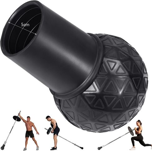 DASKING Landmine Attachment Fits 2 Inch Olympic Bars, 360° Rotation Barbell Landmine Attachment for Press, Row, Rotate, Split Squat, with The Natural Rubber, Supports Up to 450 lbs in Saudi Arabia