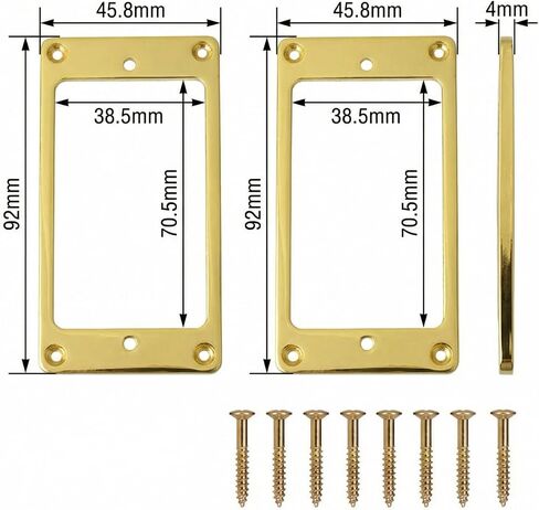 2 Pcs Humbucker Pickup Mounting Rings, Pickup Surround Frame Replacement Set Compatible with Epiphone Les Paul SG Style Electric Guitars in Kuwait