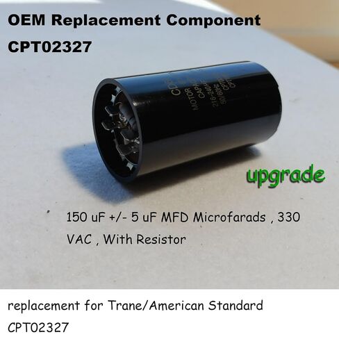 CPT02327 135-162 MFD 330 VAC Start Capacitor Replacement for Trane CPT02327, CPT-2327 in Kuwait