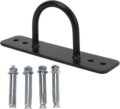 HERCHR 300KG/661LBS Battle Ropes Anchor, Heavy Duty Iron Wall Ceiling Mount Anchor Bracket, Stable Secure Anchor Hook with Expansion Bolts, Fitness Suspension Anchor for Rope in Kuwait