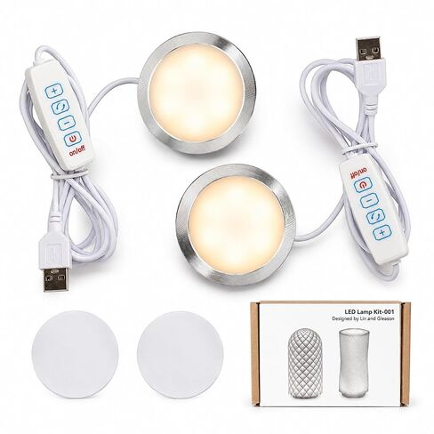 LED Lamp Kit 001 3D Printer Accessories for Bambu Lab H2D/X1/P1P/A1 mini Makerworld Light DIY Hardware Model Spare Parts 5V USB Powered, 3000K Warm Light Three Colors(1PCS) in Kuwait