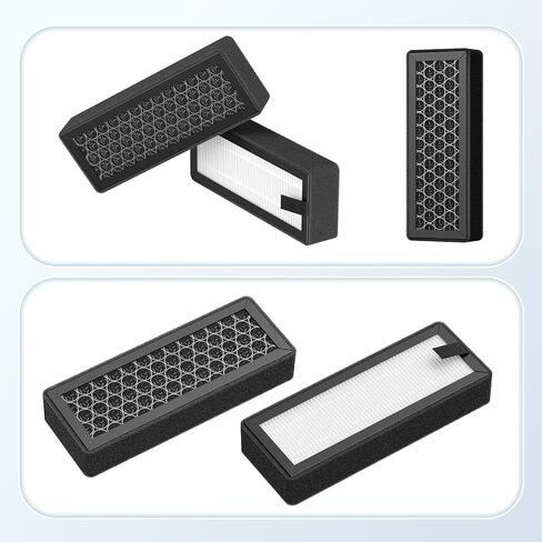 3Pcs HEPA & Activated Carbon Air Filter for Bambu Lab P2S/X2D 3D Printer, Dual-Layer Filtration 3D Printer P2S Filter Replacement for VOCs, PM2.5, Ultrafine Particles & Odor Control in Kuwait