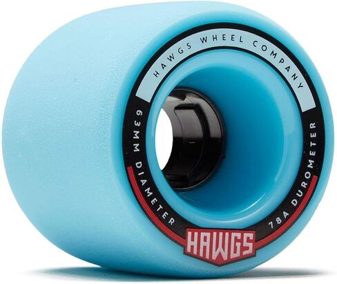 Hawgs Fatties 78a Longboard Wheels - Light Blue - 63mm in Kuwait