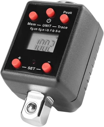 1/2" Drive 10-200Nm Digital Torque Wrench Adaptor with 1/4" & 3/8" Socket Adapter in Kuwait