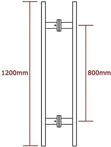 ty Stainless Steel Push Pull Door Handle Square Tube Design for Wooden Doors Durable 1200x800mm Commercial Grade Hardware in Saudi Arabia