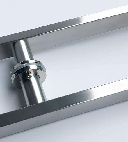 ty Stainless Steel Push Pull Door Handle Square Tube Design for Wooden Doors Durable 1200x800mm Commercial Grade Hardware in Saudi Arabia