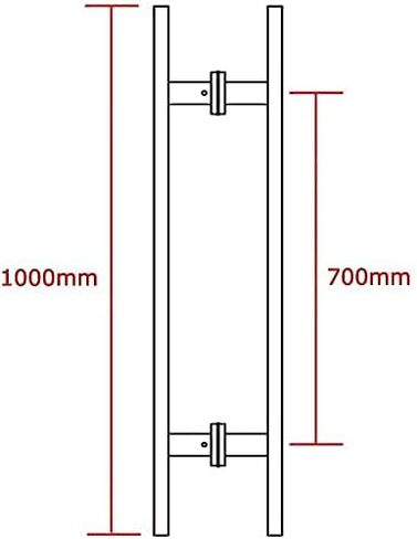ty Stainless Steel Push Pull Door Handle Square Tube Design for Wooden Doors 1000x700mm Durable and Stylish Door Hardware Ideal for Home and Commercial Use in Saudi Arabia