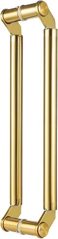 Stainless Steel Push Pull Door Handle,Commercial Double Sided Barn Door Handles Shower Glass Pulls Office Shop Entry Garages Sheds Gates (Rose Gold 80cm/31.5in) (Rose Gold 60cm/24i in Saudi Arabia