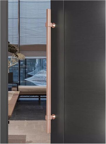 Stainless Steel Pull Door Handles, Heavy-Duty Two-Sided Push Bar for Enhanced Durability, Ideal for Home & Commercial Doors in Saudi Arabia