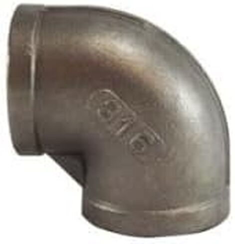 MIDLAND INDUSTRIES 63104 90-deg Elbow, 3/4-in Female NPT x 3/4-in Female NPT, Stainless Steel, 150 lb in Kuwait
