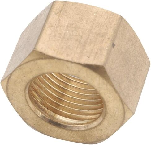 Anderson Metals 30061-06 Brass Compression Nut, 3/8" Tube OD, 9/16-24 Thread Size in Saudi Arabia