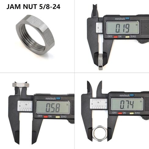 6 Pack 5/8-24 Jam Nut Harden Stainless Steel Hex Lock Nuts in Kuwait