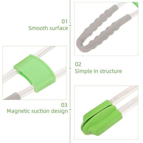 Outdoor Garbage Pickup Clip Long-Handle Trash Grabber Tool with Magnetic, Small Size Sanitation Litter Picker for Waste Collection and Outdoor Cleanup Random Color in Kuwait