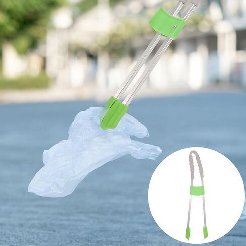 Outdoor Garbage Pickup Clip Long-Handle Trash Grabber Tool with Magnetic, Small Size Sanitation Litter Picker for Waste Collection and Outdoor Cleanup Random Color in Kuwait