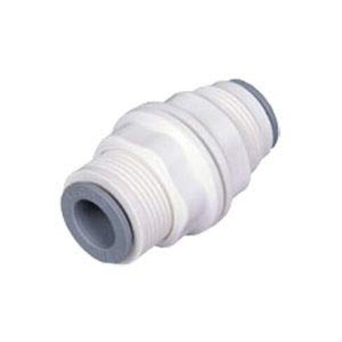Parker Hannifin 6316 56 00WP2-pk20 LIQUIfit Bulkhead Union Fitting Body، أنبوب دفع للتوصيل 1/4 بوصة × أنبوب دفع للتوصيل 1/4 بوصة، بوليمر (عبوة من 20 قطعة) in Kuwait
