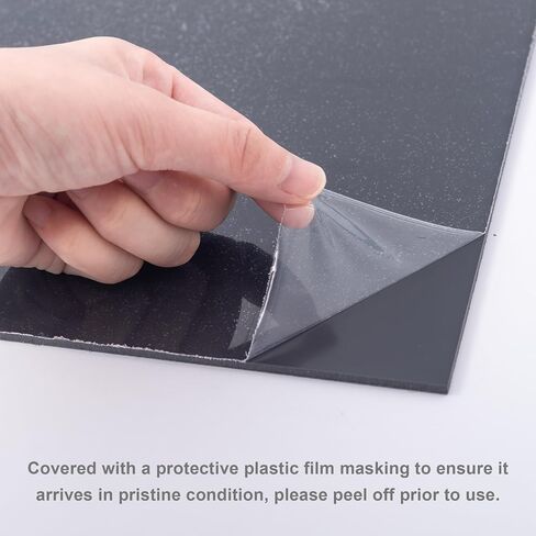 Black Plastic Sheet 12x8“, 1/8" Thick Rigid PVC, Pack of 3 by Mujoiny Panel Board for Signage Display Industrial DIY Crafts in Kuwait