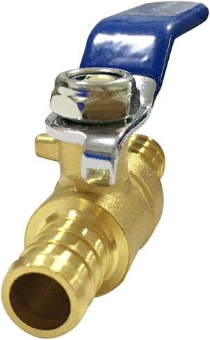 قطعتان من صمامات الكرة PEX من Joywayus، صمام إغلاق كامل المنفذ من النحاس PEX مقاس 1/2 بوصة، ربع دورة ساخن (أحمر) بارد (أزرق) من إيقاف المياه in Kuwait