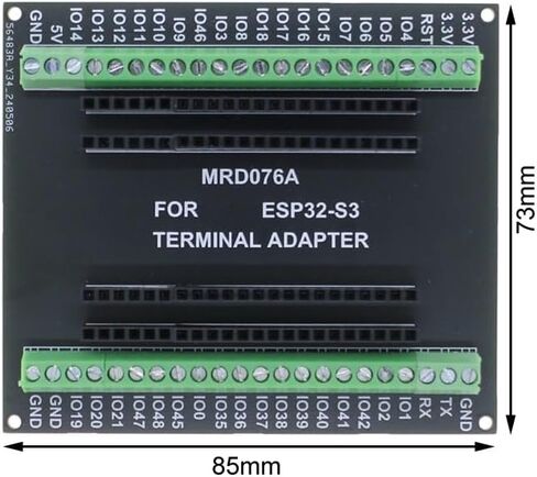 ESP32-S3 لوحة درع المسمار، 44 دبابيس GPIO 1 إلى 3 لوحة توسيع لمحول طرفية موصل ESP32-S3 GPIO in Kuwait