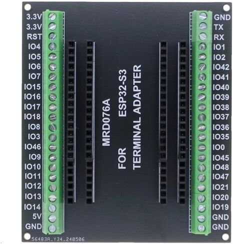 ESP32-S3 لوحة درع المسمار، 44 دبابيس GPIO 1 إلى 3 لوحة توسيع لمحول طرفية موصل ESP32-S3 GPIO in Kuwait