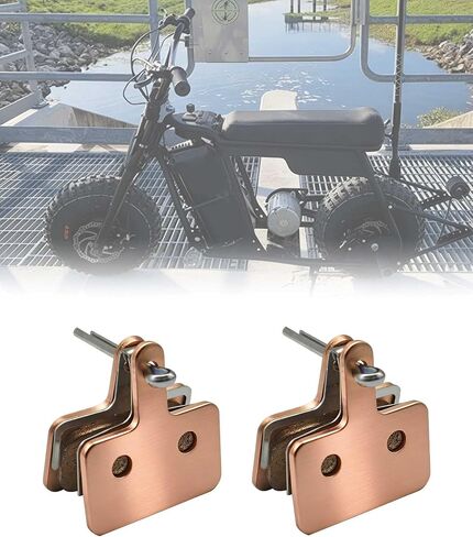 قطعتان من وسادات الفرامل الملبدة المتوافقة مع نماذج EBOX 1 وEBOX 2 وEBOX V3 وEbox Dragster Dirt E-Bike، وأبعاد أمامية وخلفية متسقة in Kuwait