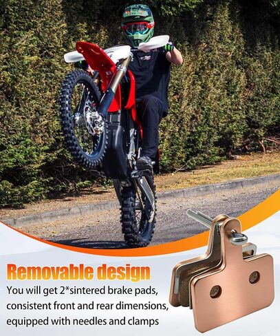 قطعتان من وسادات الفرامل الملبدة المتوافقة مع نماذج EBOX 1 وEBOX 2 وEBOX V3 وEbox Dragster Dirt E-Bike، وأبعاد أمامية وخلفية متسقة in Kuwait