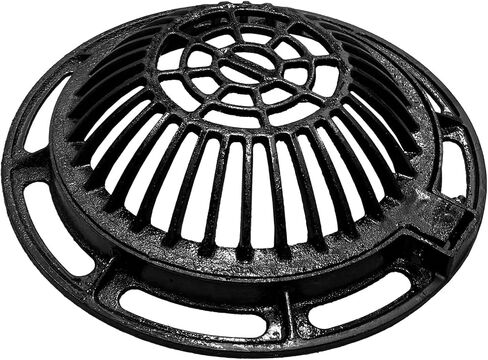 20in Ductile Iron Manhole Cover & Frame, Metal Overflow Grate, Protective Dome for Garden, Yard & Lawn - Outdoor Drainage Solution in Kuwait