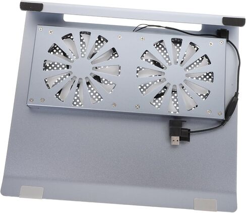 DOITOOL Radiator Bracket Cooling Laptop Fan Cooler Portable Gaming Pad Stand Notebook Grey Aluminum Alloy in Saudi Arabia