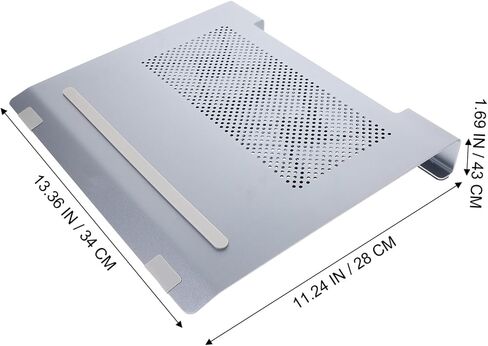 DOITOOL Radiator Bracket Cooling Laptop Fan Cooler Portable Gaming Pad Stand Notebook Grey Aluminum Alloy in Saudi Arabia