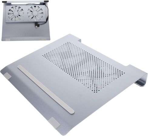DOITOOL Radiator Bracket Cooling Laptop Fan Cooler Portable Gaming Pad Stand Notebook Grey Aluminum Alloy in Saudi Arabia