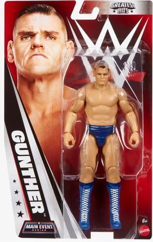 مجسم WWE Gunther Main Event Greatest Hits 2026 مقاس 6 بوصة، نجم قابل للجمع مع 14 نقطة مفصلية، مظهر يشبه الحياة in Kuwait