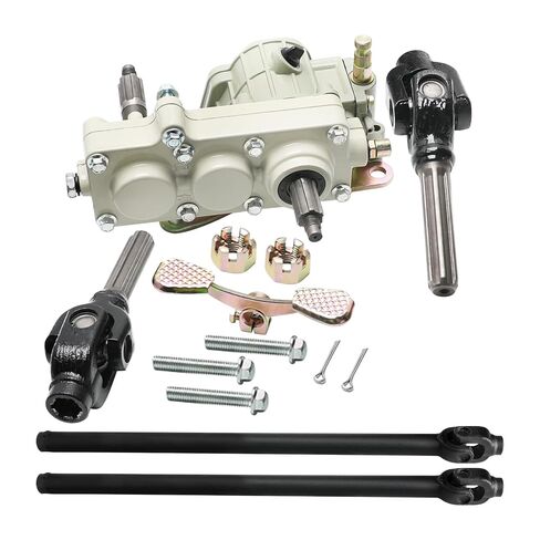 Go Kart 4 Wheel Drive Reverse Gear Box Transmission مع 6T 720mm (28.4") محور عمود القيادة وتجميع علبة تفاضلية لـ 125cc 150cc 250cc 300cc محرك أفقي ATV Go Kart Buggy Quad Golf Cart in Kuwait