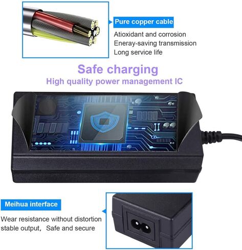 54.6V 2A Adapter Charger Fit for Jasion EB5 Roamer, EB5 Roamer ST, EB5 Roamer ST Road Trip Using 48V Battery in Kuwait