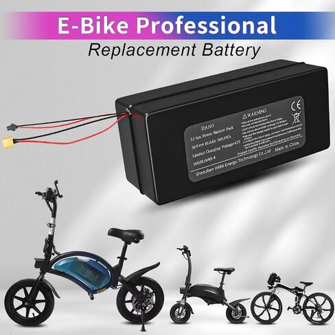 حزمة بطارية Jetson الكهربائية 36V 6Ah 216Wh / لـ Jetson Bolt Pro وBYU E-Bike متوافقة مع محركات 100W-350W، والسكوتر الإلكتروني، والدراجات الترابية الكهربائية، وتخزين الطاقة الشمسية (6Ah) in Kuwait