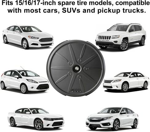 12" Car Subwoofer, Deep Bass, Anti-Theft Spare Tire Design, Plug & Play, OEM-Style Spare Tire Mount, No Space Wasted, High Output for Cars & Trucks in Saudi Arabia