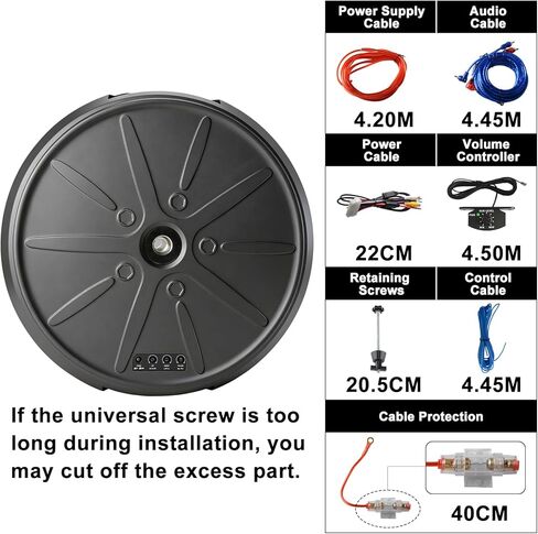 12" Car Subwoofer, Deep Bass, Anti-Theft Spare Tire Design, Plug & Play, OEM-Style Spare Tire Mount, No Space Wasted, High Output for Cars & Trucks in Saudi Arabia