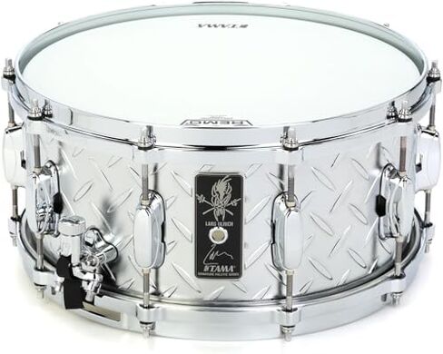 Tama Lars Ulrich Signature Snare Drum - 6.5 x 14-inch - Diamond-plated Steel in Kuwait