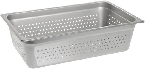 HUBERT Steam Table Pan Hotel Pan Full Size Perforated Stainless Steel - 6" D in Kuwait