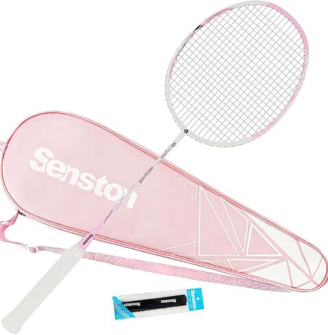 Senston N80 كرة الريشة مضرب الكربون ألياف الريشة المضرب ، مضرب كرة الريشة الواحدة المحترفة 5U in Kuwait