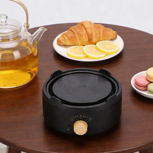 Glass Tea Maker Hot Plate, 500W Fast Heating Compact Electric Stove with Auto Shut Off, for Ceramic Glass Kettle (US Plug 110V) in Kuwait