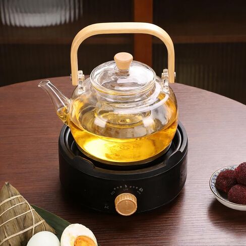 Glass Tea Maker Hot Plate, 500W Fast Heating Compact Electric Stove with Auto Shut Off, for Ceramic Glass Kettle (US Plug 110V) in Kuwait
