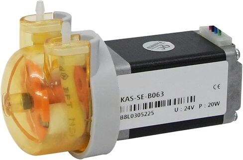 مضخة مياه جرعات تمعجية صغيرة مع محرك متدرج، 3 دوارات سيليكون/أنبوب BPT (B04،Sf-12v-3 دوارات) in Kuwait