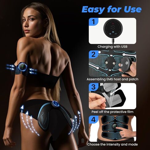 Muscle Stimulator for Arms, Abdomen, Thighs and Buttocks - Body Control System, Abs Booty Trainer in Kuwait
