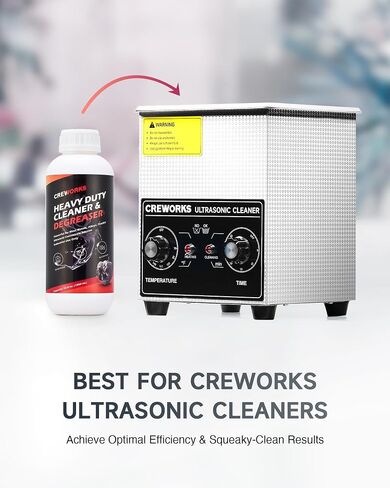 15L Ultrasonic Cleaner with Degas Mode & 34 fl oz Ultrasonic Cleaning Solution 1:10 Dilution in Kuwait