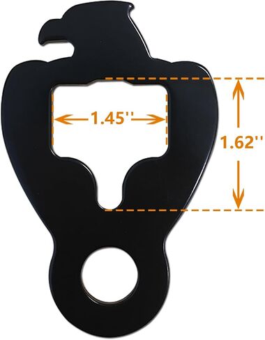 Highwild T-Post Target Hanger (Bald Eagle Style) | AR500 Targets Hanging Chain with S-Hook in Kuwait
