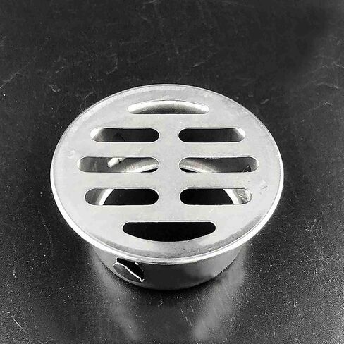 Dpofirs Stainless Steel Floor Drain Covers, Round Balcony Rooftop Grating Lid Anti Clogging, Quick Installation Adjustable Angle Flat Cover for Outdoor Drainage Bathroom Kitchen, 10Pcs in Kuwait