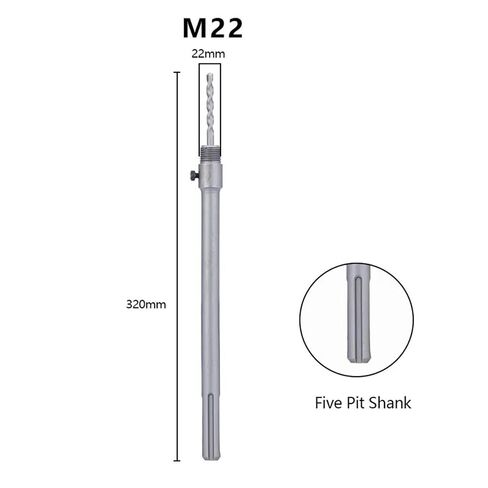 SDS Plus مثقاب عرقوب كربيد يميل قضيب معدني مستدير 110/200/320 مللي متر 1 قطعة (22x320mm-01) in Kuwait