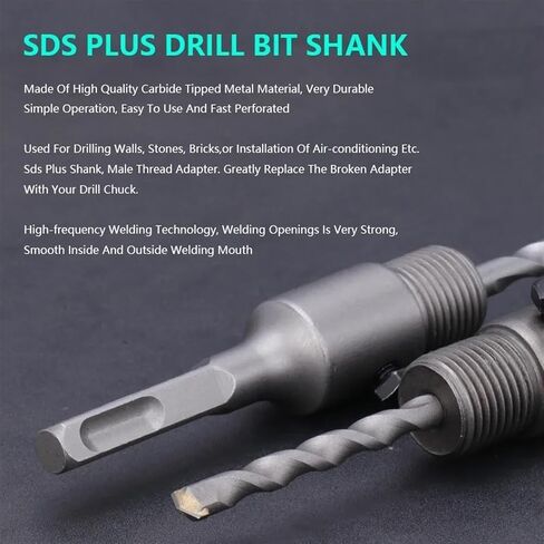 SDS Plus مثقاب عرقوب كربيد يميل قضيب معدني مستدير 110/200/320 مللي متر 1 قطعة (22x320mm-01) in Kuwait