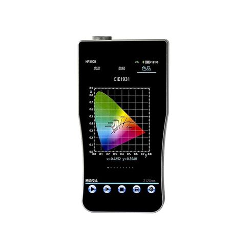 مقياس طيف عالي الدقة مزود بشاشة تعمل باللمس HP350BR مقياس إضاءة طيفي محمول مضاد للضوء الأزرق معدات تحليلية للطيف في المعمل حساسية عالية، خطأ منخفض in Kuwait