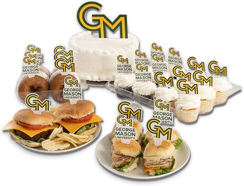 أعواد الطعام من Desert Cactus George Mason University GMU Patriots، وأغطية الكب كيك والكعك، وعصي الكيك - 25 قطعة من لوازم الحفلات وديكوراتها in Kuwait
